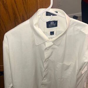 Stafford Men's Cream Dress Shirt